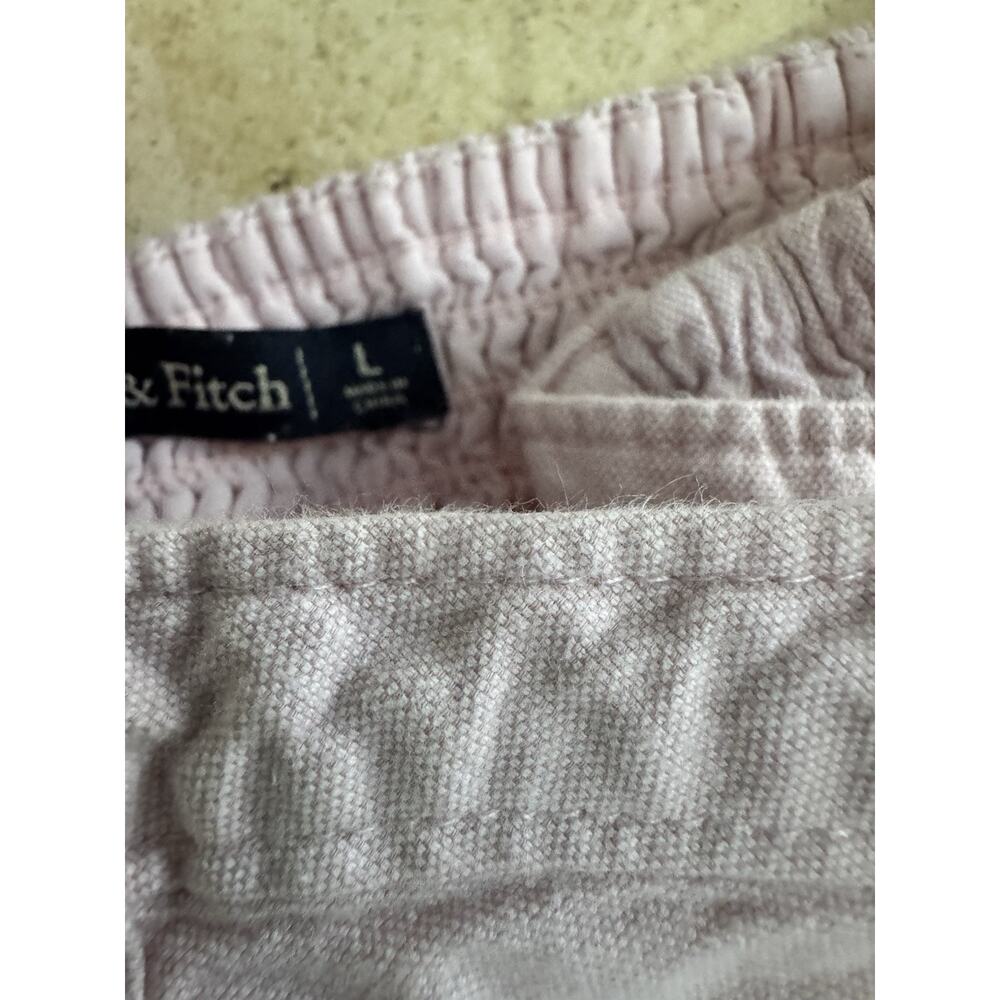Abercrombie & Fitch Lilac Button Front Smocked Crop Top Tank Size Large - Picture 6 of 7
